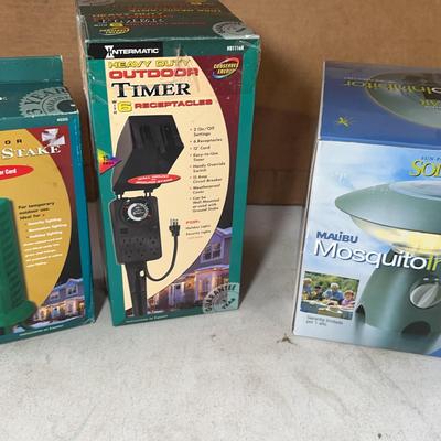 Malibu Solar Mosquito Light & Outdoor Outlets