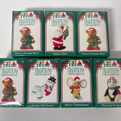 7 1993 Traditions Collection Ornaments 