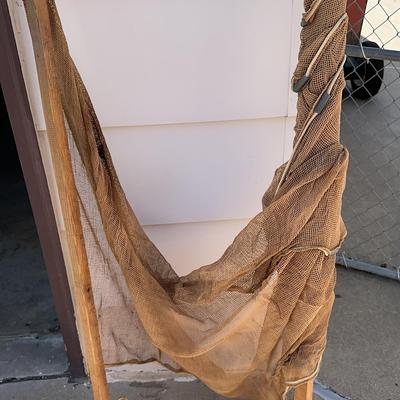 Vintage Style Two Pole Fishing Net