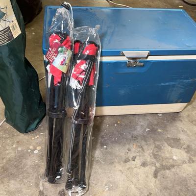 Camp Chairs & Vintage Coleman Cooler