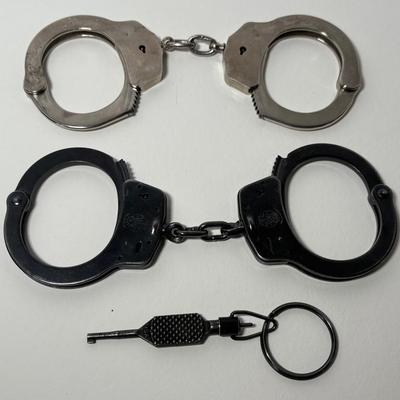 Smith & Wesson Double Key Handcuffs W/Key & Fitwell Cuffs (No Key)