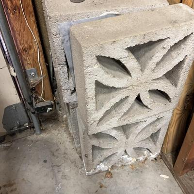 Concrete Square Vintage Cinder Blocks