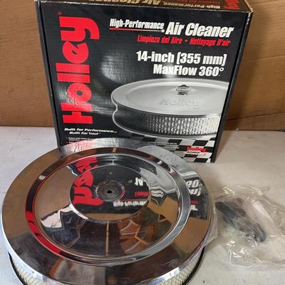 Holley 14in High Performance Chrome Air Cleaner