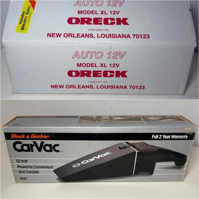 ORECK XL 12V & Black & Decker Handheld Vacuums 