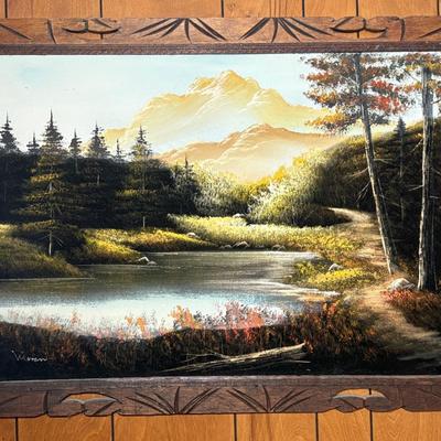 Landscape Oil On Canvas By Moran