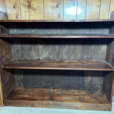 Brooks Scanlon Solid Dark Wood 4 Shelf 