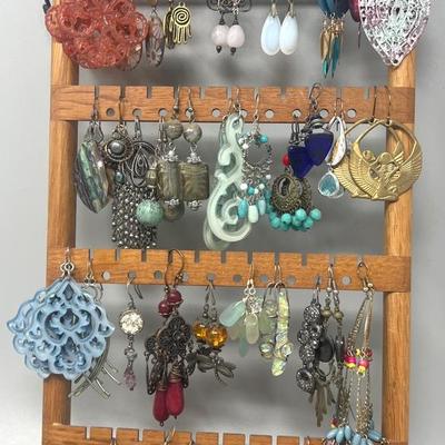 Vintage Costume Earrings, Mostly Large