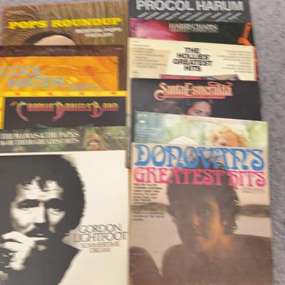 Vinyl Records | 11 LP Albums by Harry Chapin, Simon & Garfunkel, Donovan & More