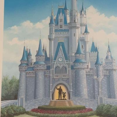 Cinderella Castle Framed Disney Art Print | Signed by Larry Dotson 2012