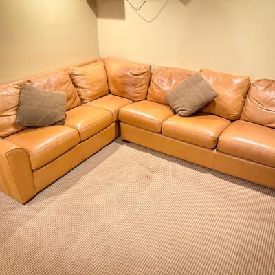 Beautiful Fly By Night Leather Sectional Sofa