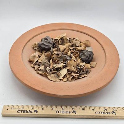 Terracota Bowl & Glass Basket