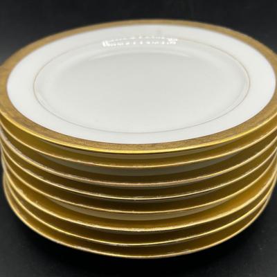 (8) 6.25” M. Roden Limoges Porcelain Dessert Plates