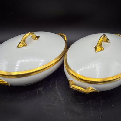 (2) Smaller Limoges Casseroles