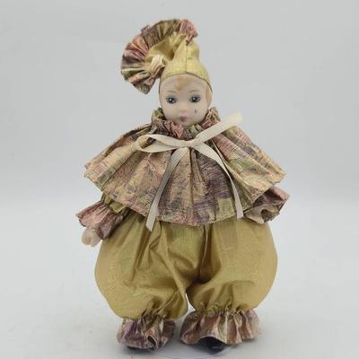Porcelain Faced Clown Doll