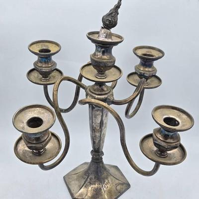Five-Arm Silverplate Candelabra
