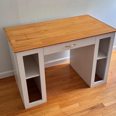 Computer Desk With Side Slots