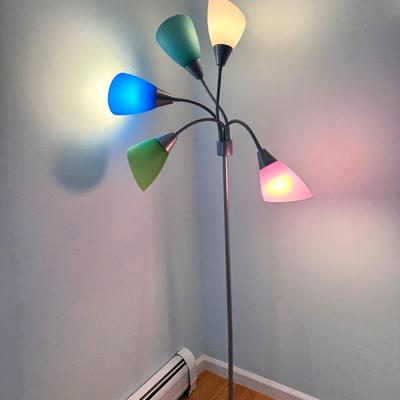 Five Bulb Multi Color Lamp 
