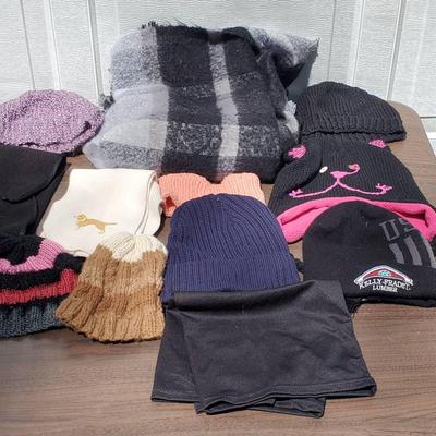 Warm Fuzzy Hat And Poncho Lot