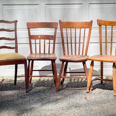 (4) Wood Chairs