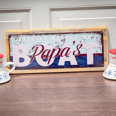Papa's Boat Decor