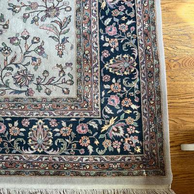 Vintage Hand Knotted Wool Area Rug