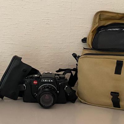 Leica Camera with Accessories and Bag