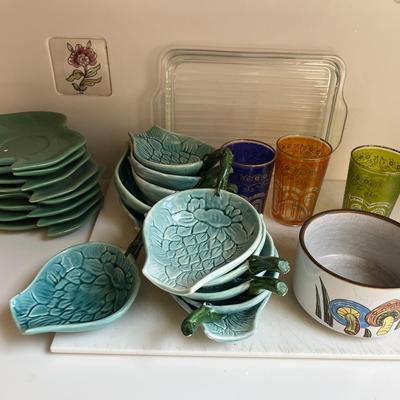 Moroccan Tea Glasses, Plates, & Other Vintage Kitchenwares 