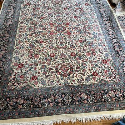 Vintage Hand Knotted Wool Area Rug