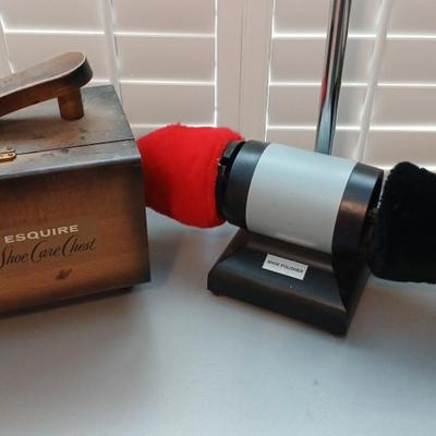 Shoe Shine Valet Box & Shoe Polisher, 821