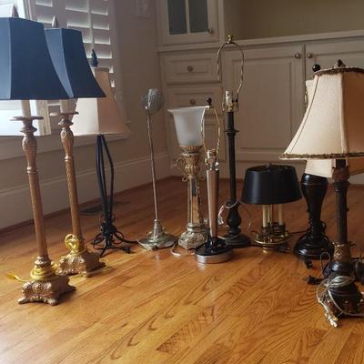 Eleven Table Lamps, 509-2000