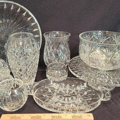 Crystal and Glass Vases and Serving Dishes, 321-400