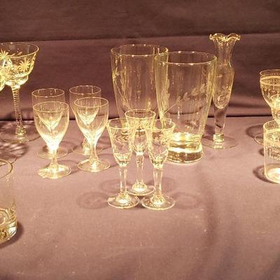 Etched Glassware, 300-600