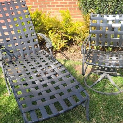 Chaise Lounge Chair and Swivel Chair, 406-400 