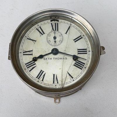 Seth Thomas Ships Clock, Early 20th Century w/Key
