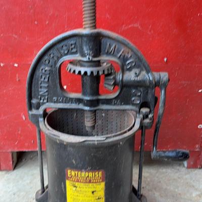 Enterprise Sausage Stuffer-Lard-Fruit Press