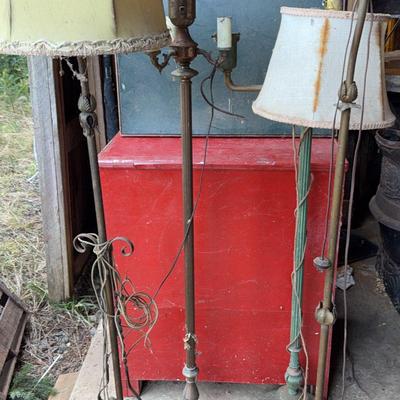 Antique Floor Lamps Before-Candle Stands After?.......