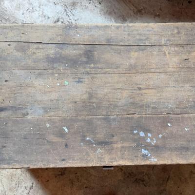 Primitive Wood Storage Box 