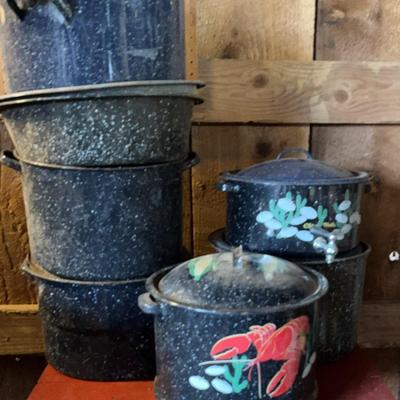 Vintage Shellfish/Canning Granite Ware