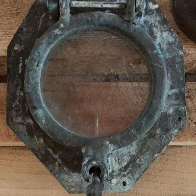 Antique Nautical Bronze (?) Porthole