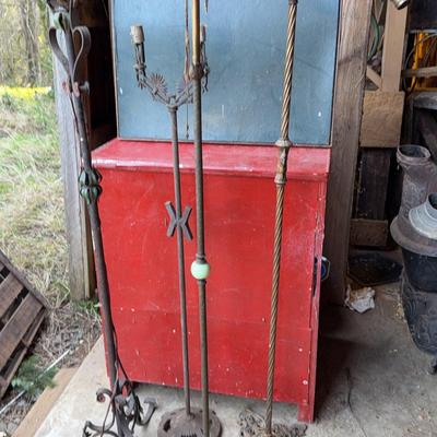 Antique Floor Lamps w/Intricate Details