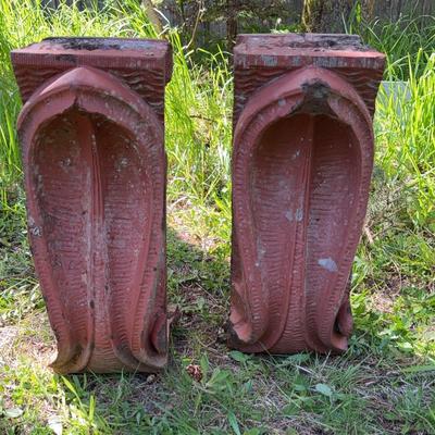 Architectural Rose Color Large Corbels 