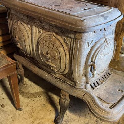 Ornate Cast Iron Wood Stove 