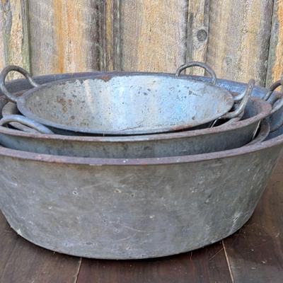 Stacking Campsite Pans-Vintage 