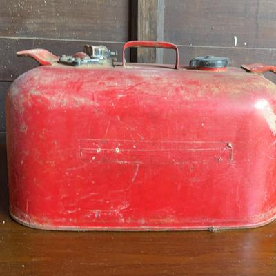 Vintage 6 Gallon Metal Gas Tank
