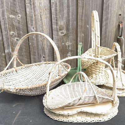 White Baskets-Vintage 