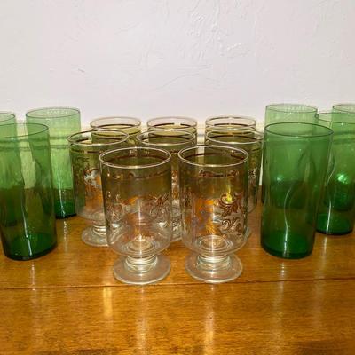 Vintage Green & Gold 
