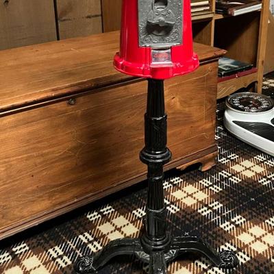 Vintage 1985 Carousel Red Gumball Machine