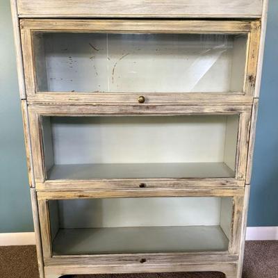 Antiqued Grand Rapids GRM Barrister Bookcase