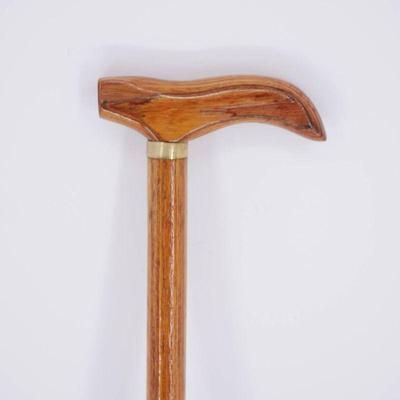 Sale Photo Thumbnail #13: Mid-20th Century Turned Wood Walking Stick