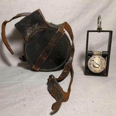 WWI Lionel Wagon Odometer Pedometer With Leather Case 2